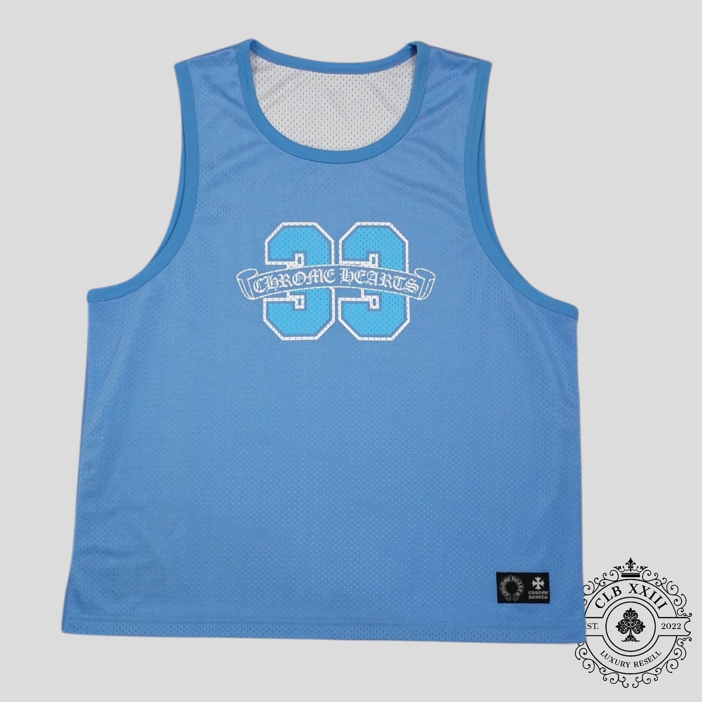 Chrome Hearts Chrome Hearts Reversible 33 Mesh Jersey in Blue