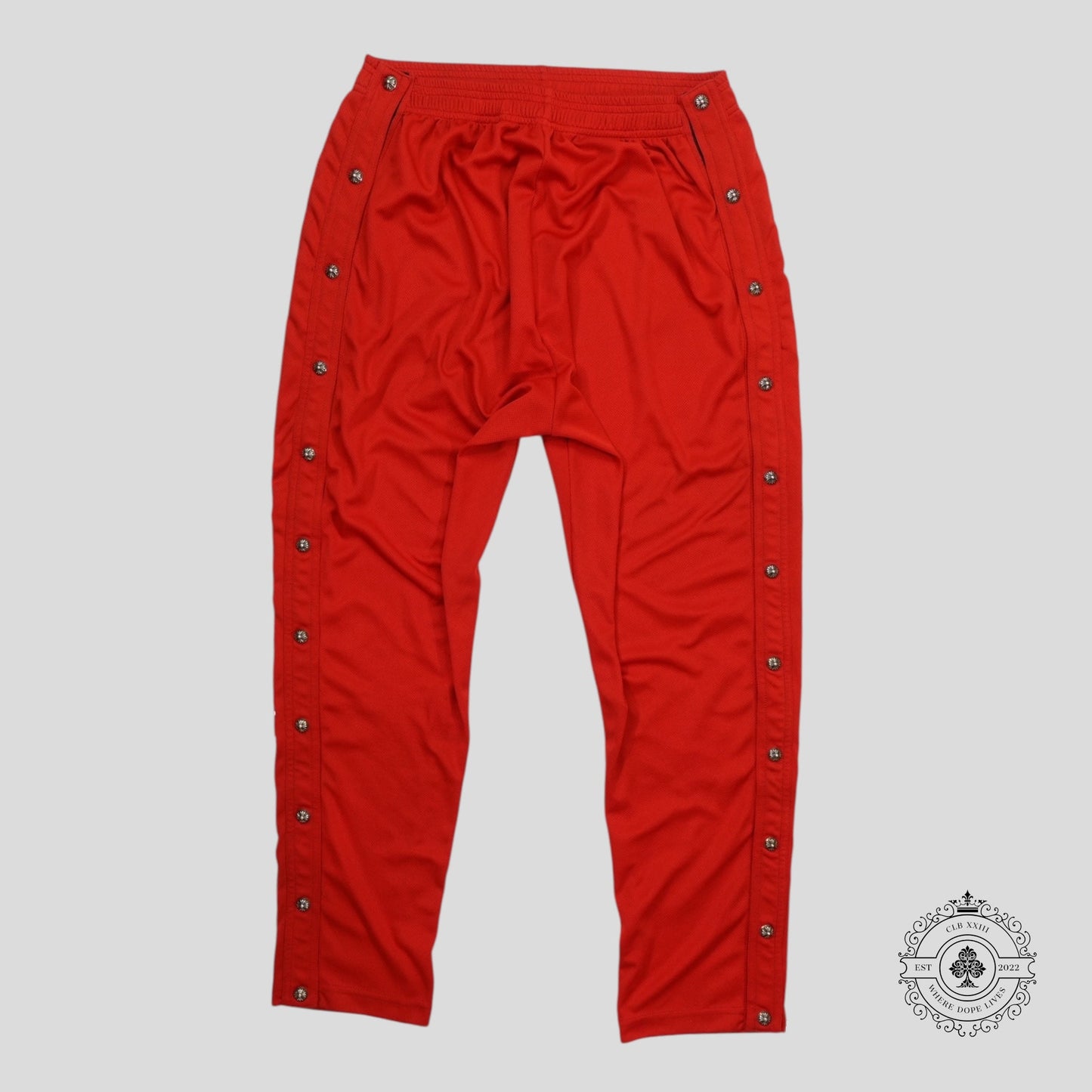 Chrome Hearts Snap Up Track Pants in Red