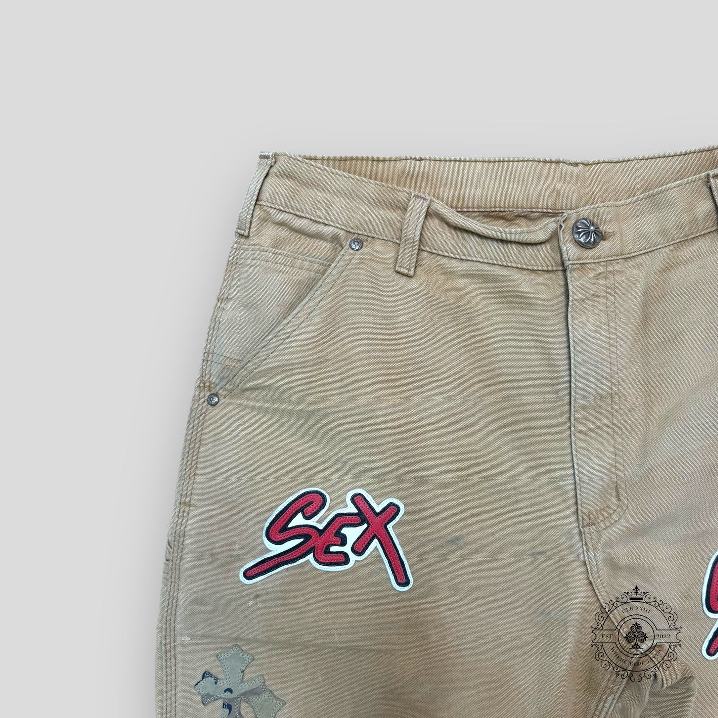 Chrome Hearts Sex Records Patch Carpenter Pants