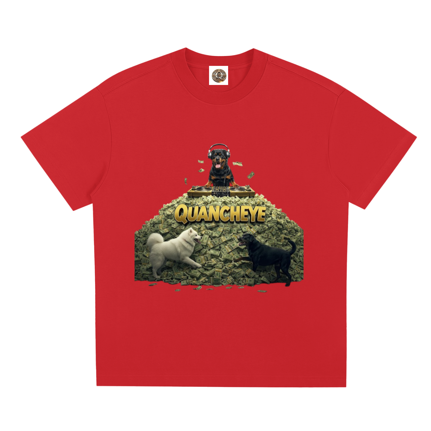 QE Quancheye DJ Dog Quick-Dry Cooling T-Shirt