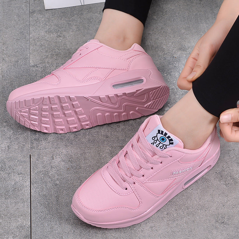 Women Soft Platform Sneakers Green Black Pink Breathable Air Cushion Casual Sports Women Trainers Fashion Lightweight Tennis Sport Walking Athletic Casual Footwear Sneakers