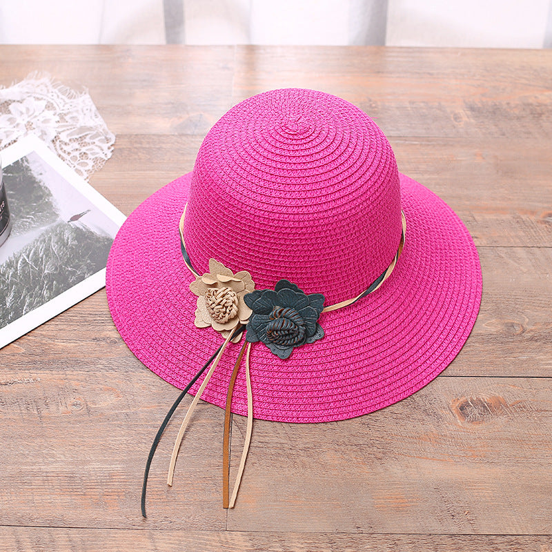 Girls Hats Children Raw Edge Straw Hat For Girls Kids Sun Cap Girls  Hat Baby Beach Caps In leegant Modern Design
