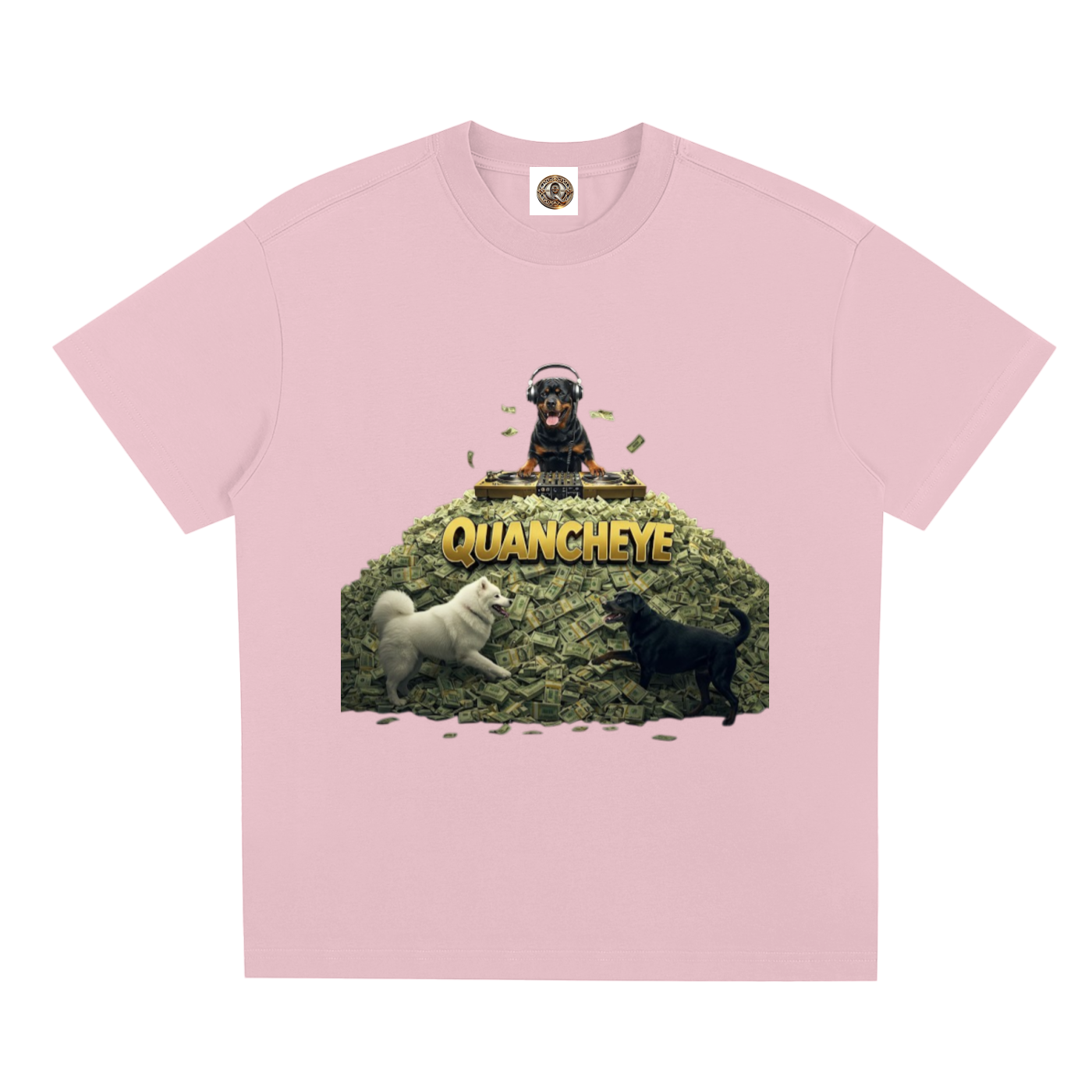 QE Quancheye DJ Dog Quick-Dry Cooling T-Shirt