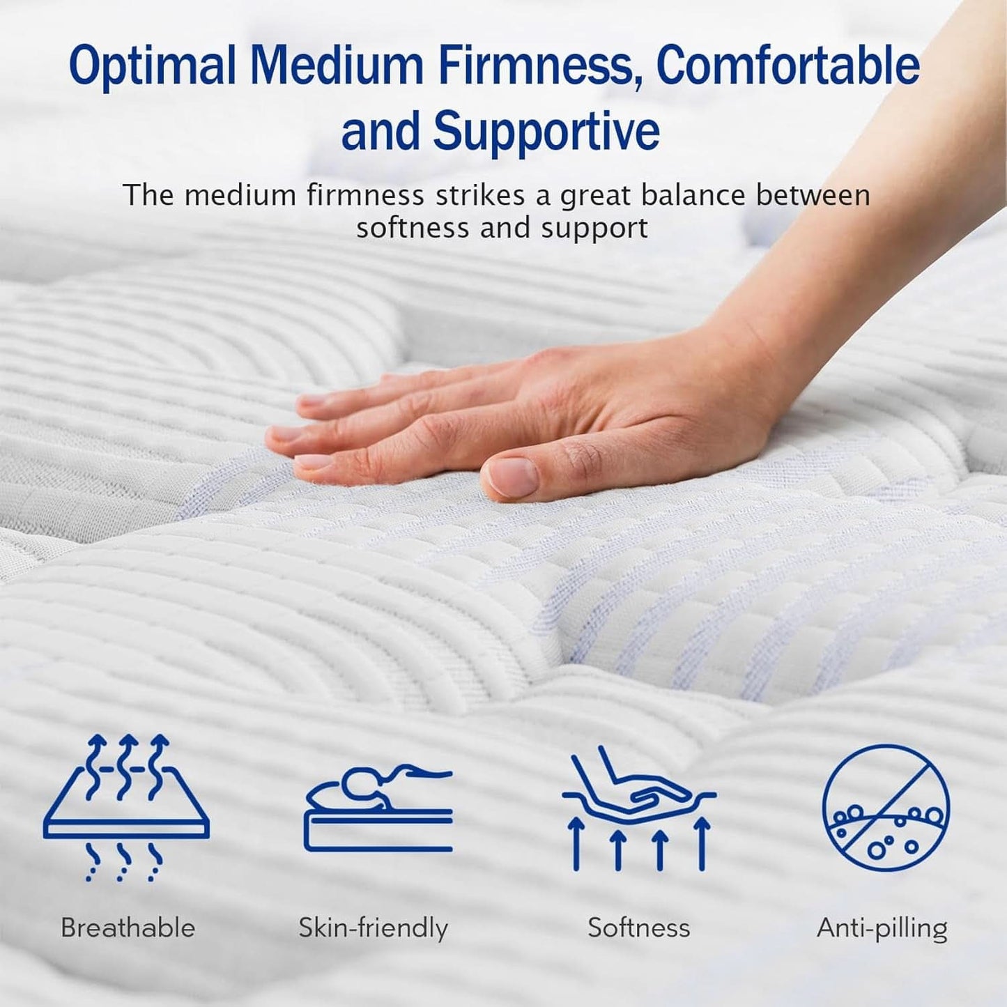 Queen 14 Inch UltraHighDensity Memory Foam Mattress