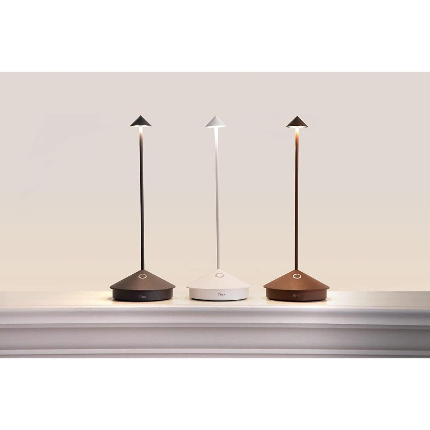 Pina Pro Cordless LED Table Lamp Dark Grey Indoor Outdoor