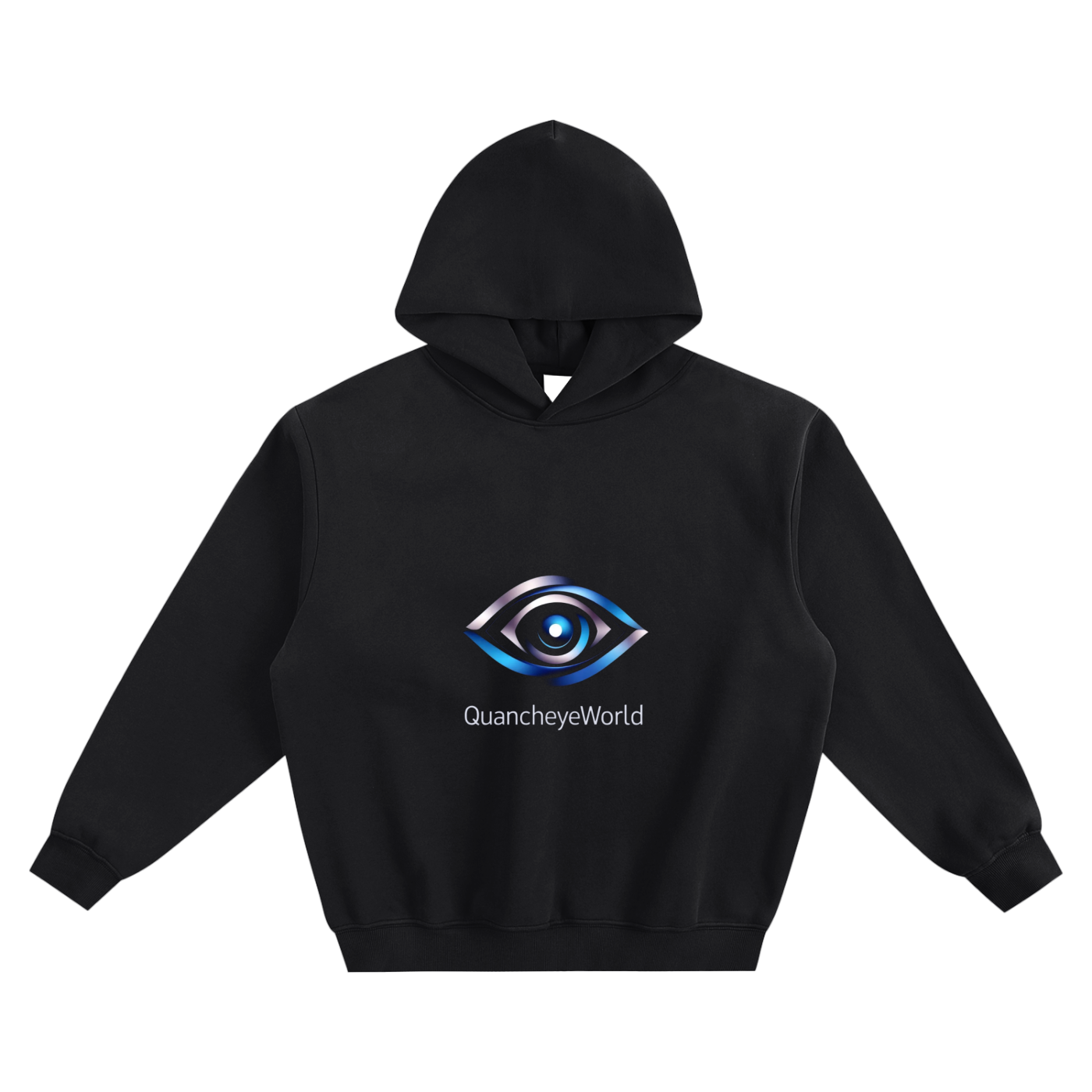 QE Quancheye World Fleeced Boxy Hoodie