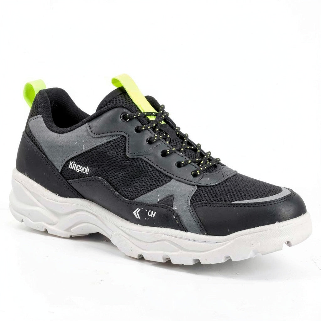 Kingside Mens Size 12M Geoffrey Dad Sneaker Black Grey Neon