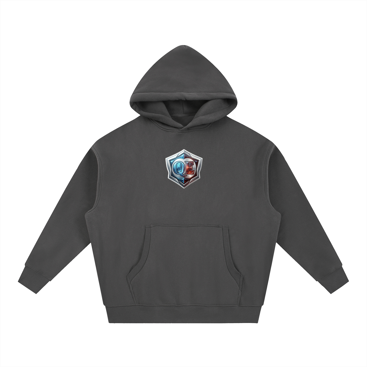 QE Shield Essential Oversized Boxy Fit Fleece Hoodie