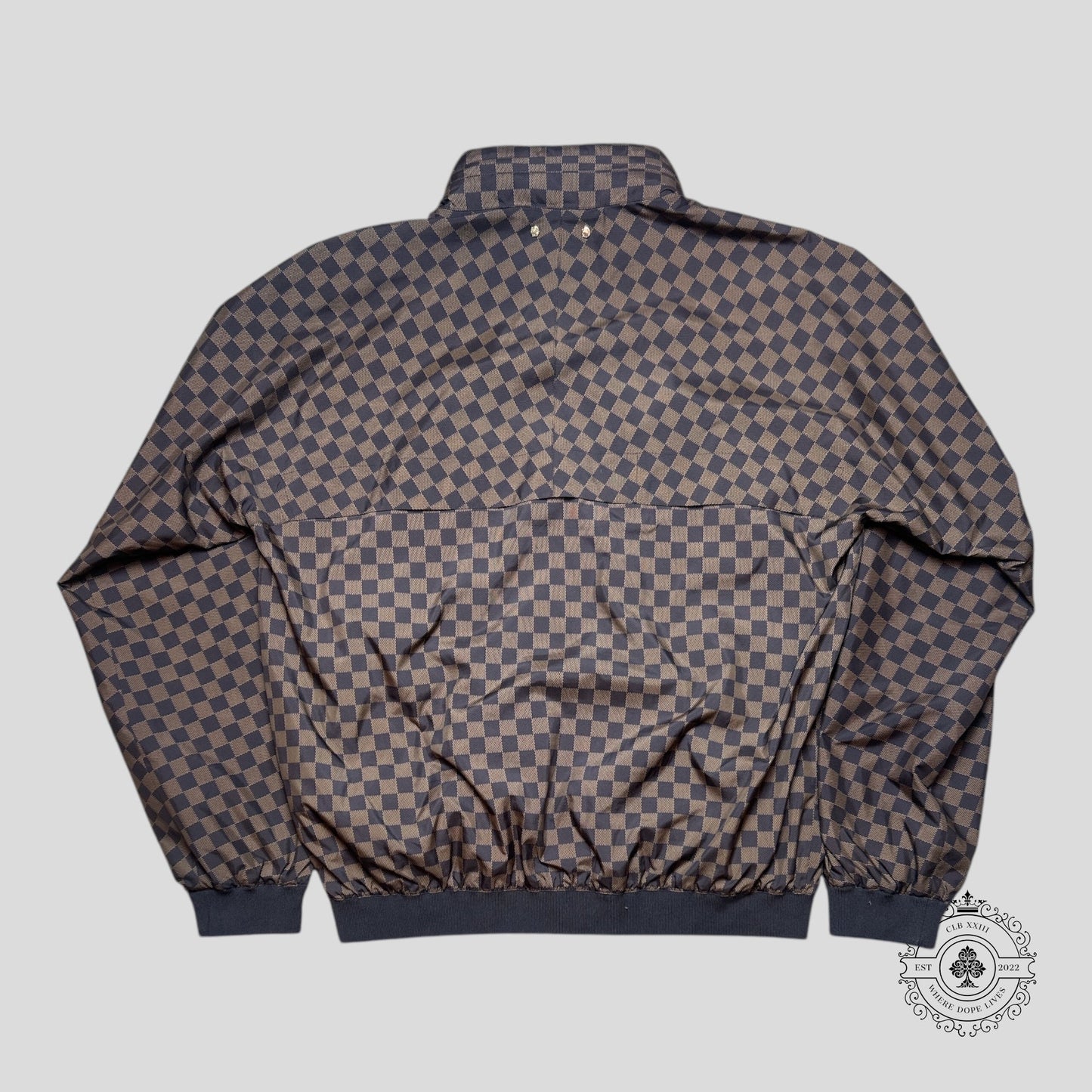 Louis Vuitton Reversible Checkered Damier Windbreaker in Brown