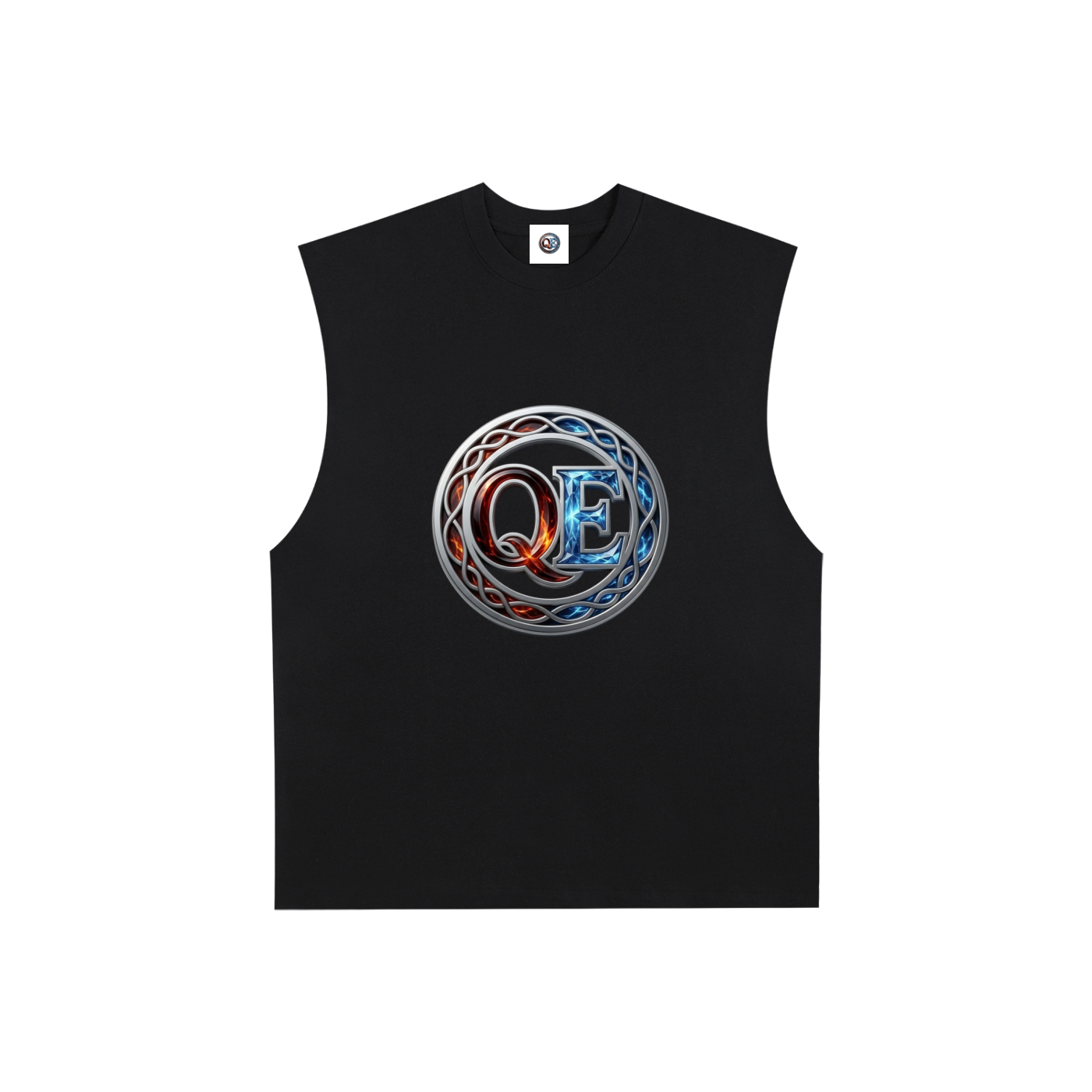 QE Ring Raw Edge Cotton Tank Top