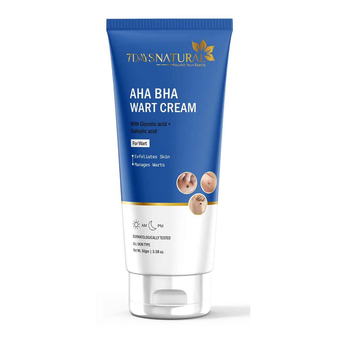 7 Days Natural Wart Remover Cream with AHA- BHA