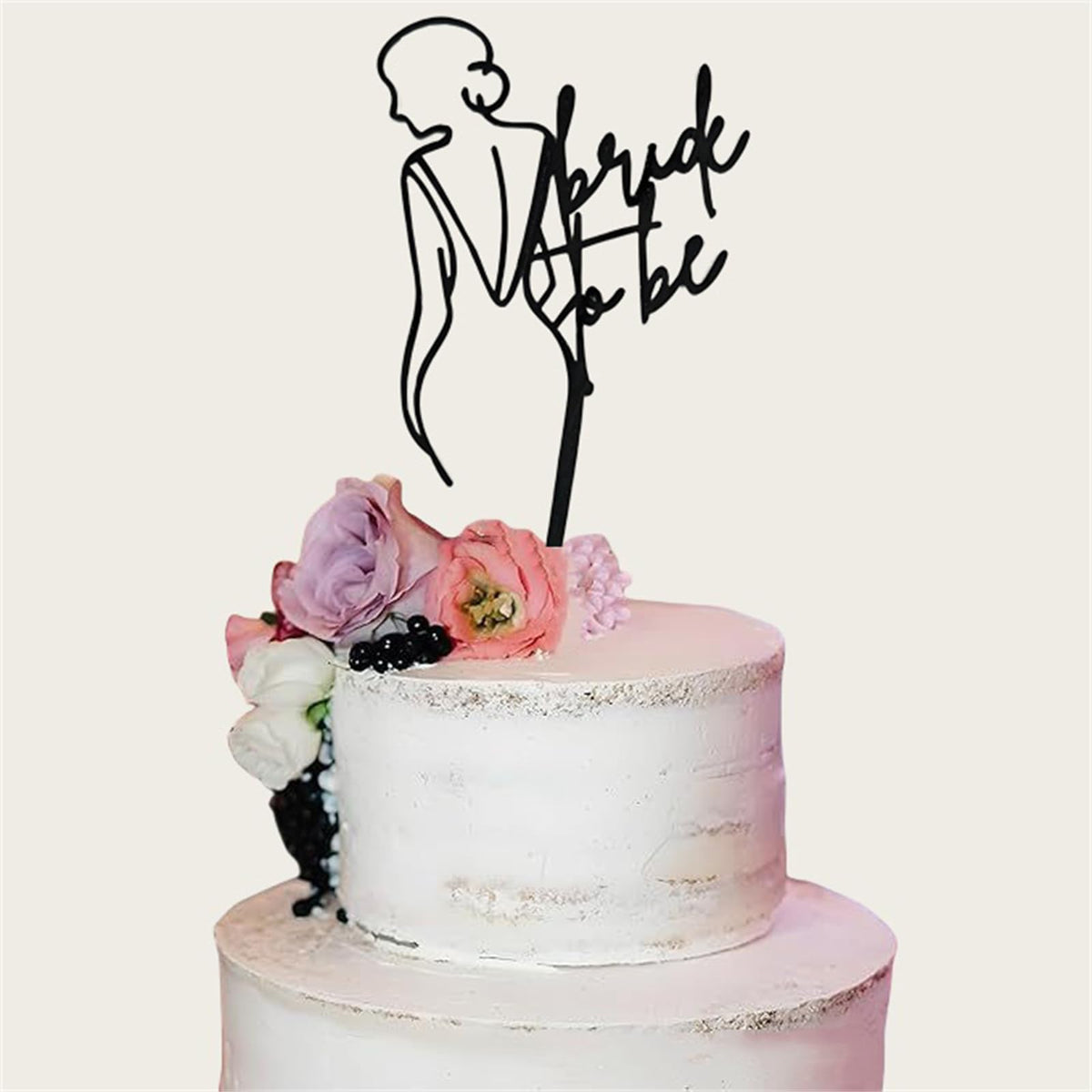 Bride to Be Acrylic Cake Topper