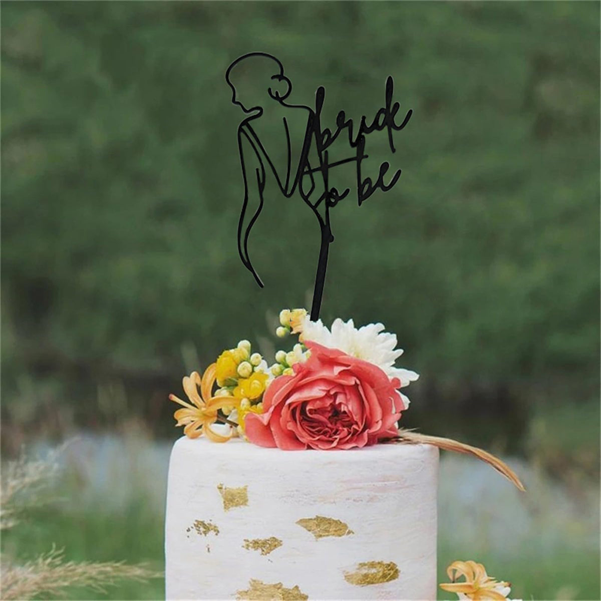Bride to Be Acrylic Cake Topper