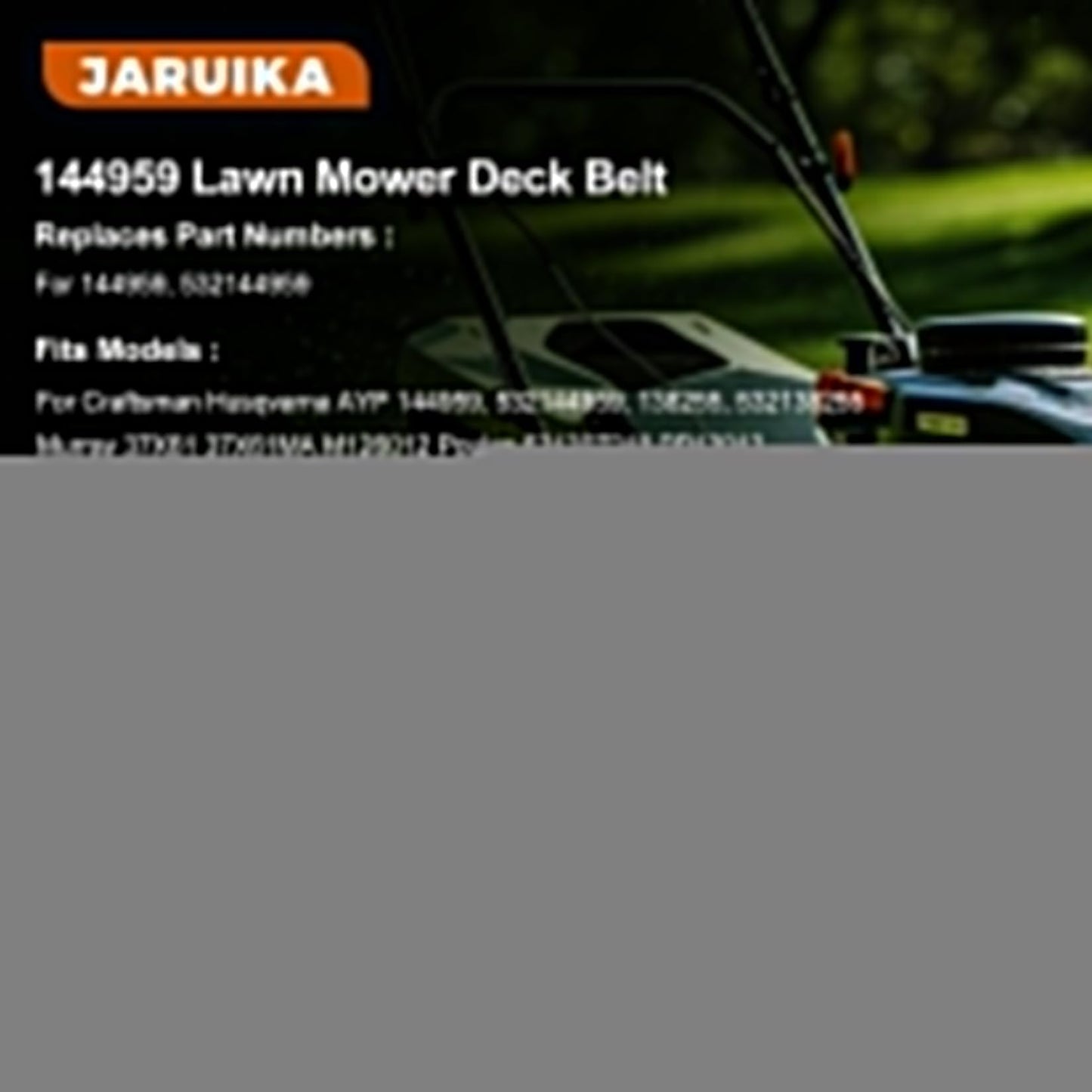 Jaruika Mower Deck Belt Craftsman LT1000 LT2000 LT3000 42 Inch Black 1/2x95