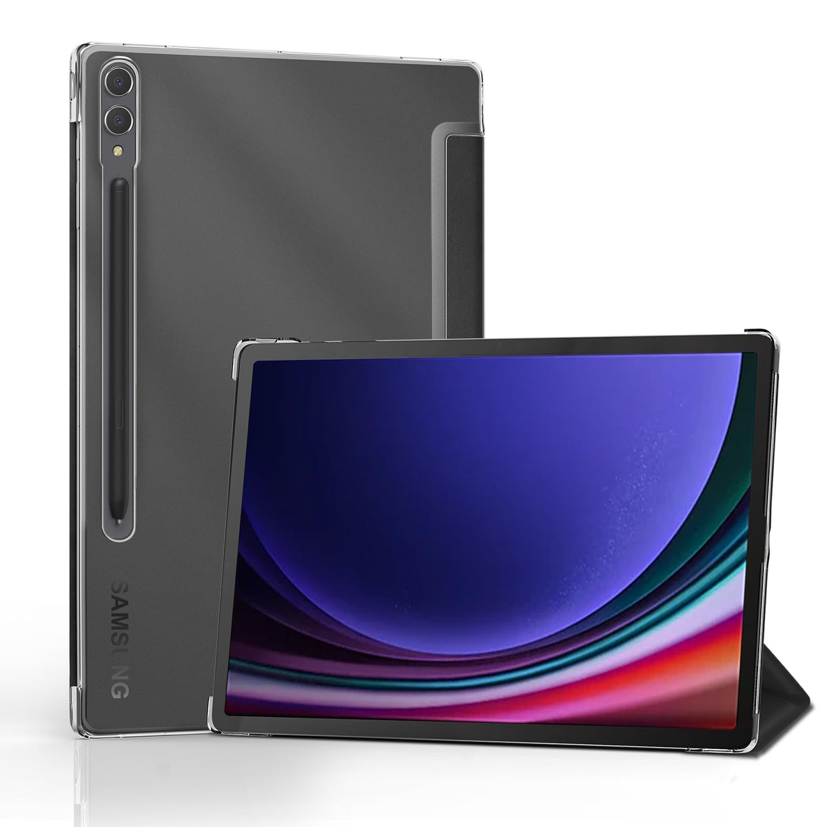 SSS·GRGB Case for 14.6" Samsung Galaxy Tab S10 Ultra S Pen Holder Black