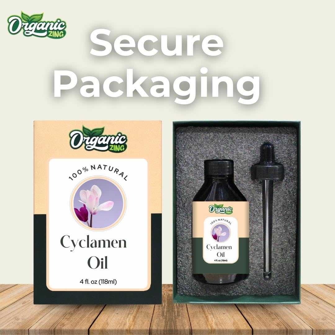 Organic Zing Cyclamen (Cyclamen persicum) Oil | Pure & Natural Essential Oil for Skincare, Aroma and Diffusers