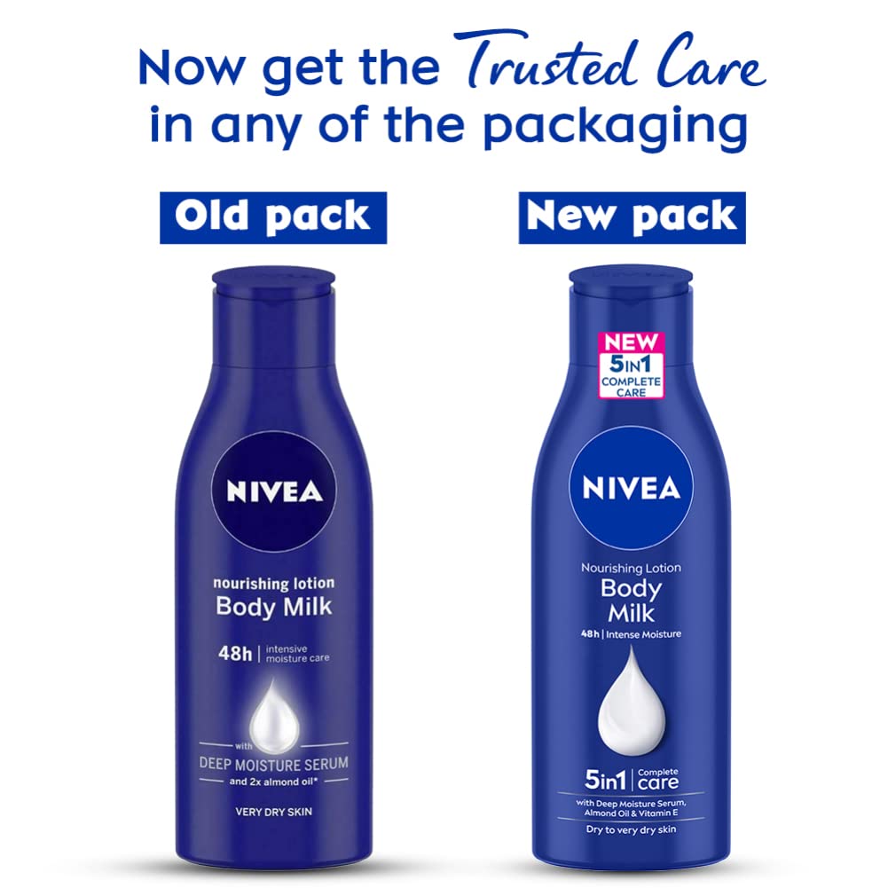 Nivea Nourishing Lotion Body Milk with Deep Moisture Serum for Very Dry Skin