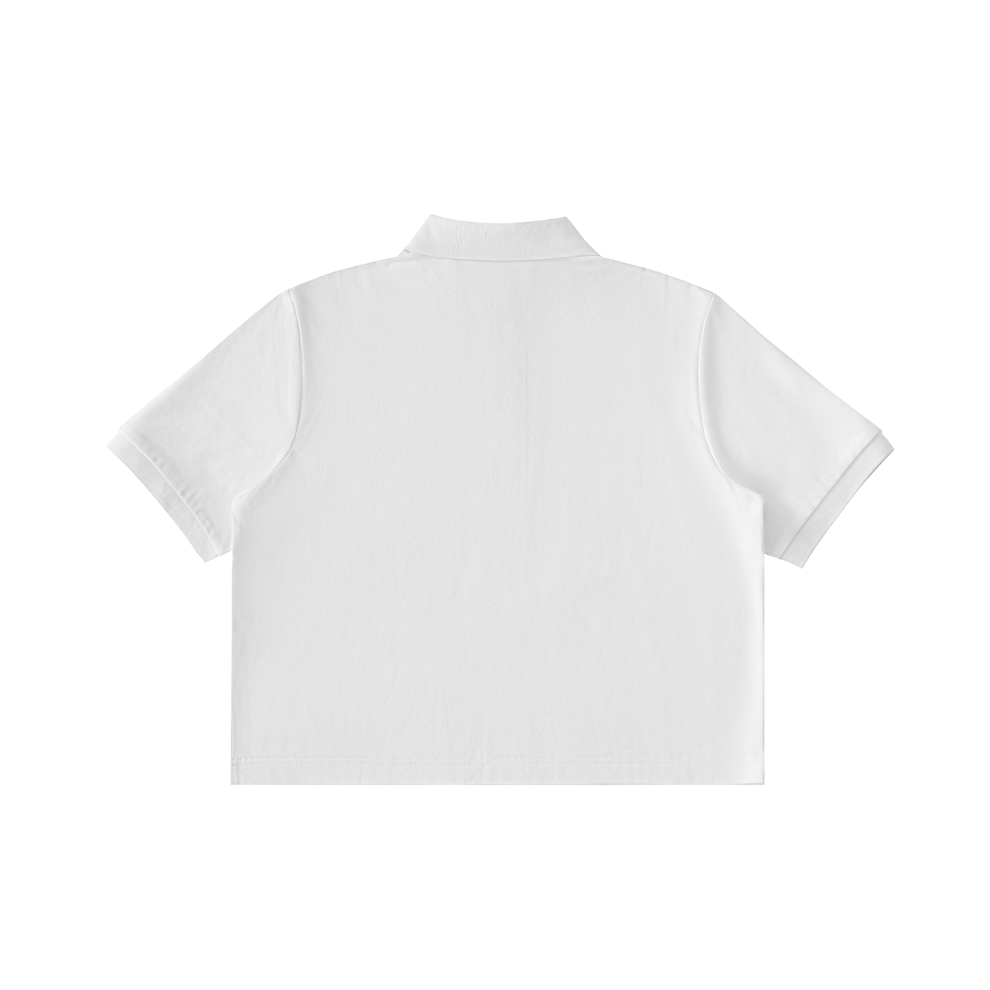 QE Women Essential Cropped Polo Shirt
