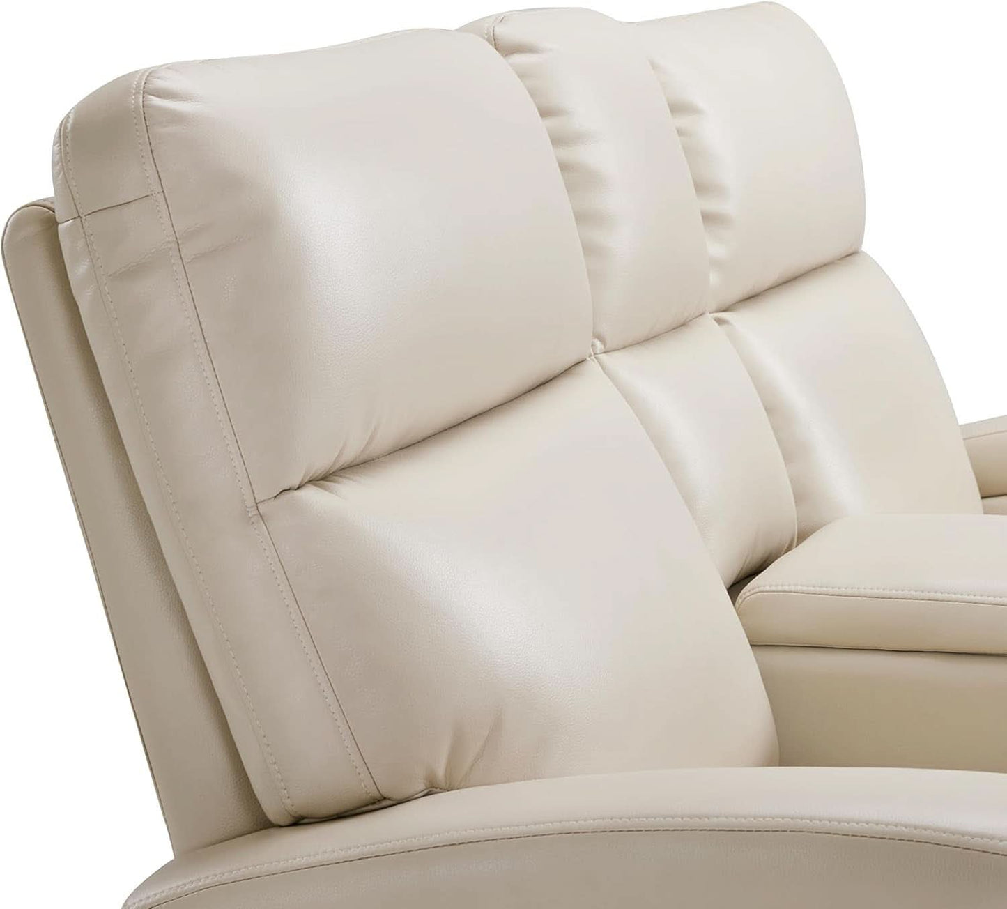 65.7 Inch Wall Hugger Recliner Loveseat Beige USB C