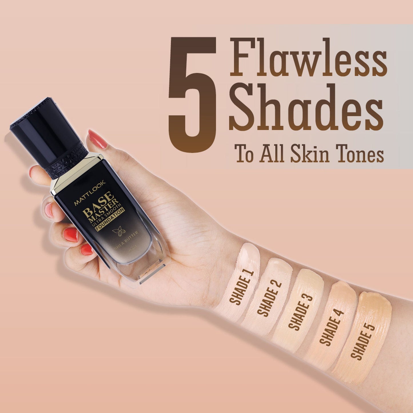Matt Look Base Master Ultra Smooth Foundation - Ivory