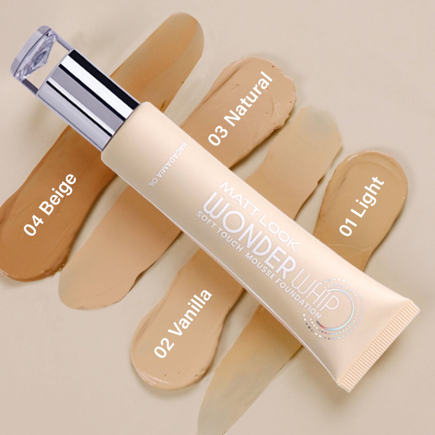 Matt Look Wonder Whip Soft Touch Mousse Foundation - Natural