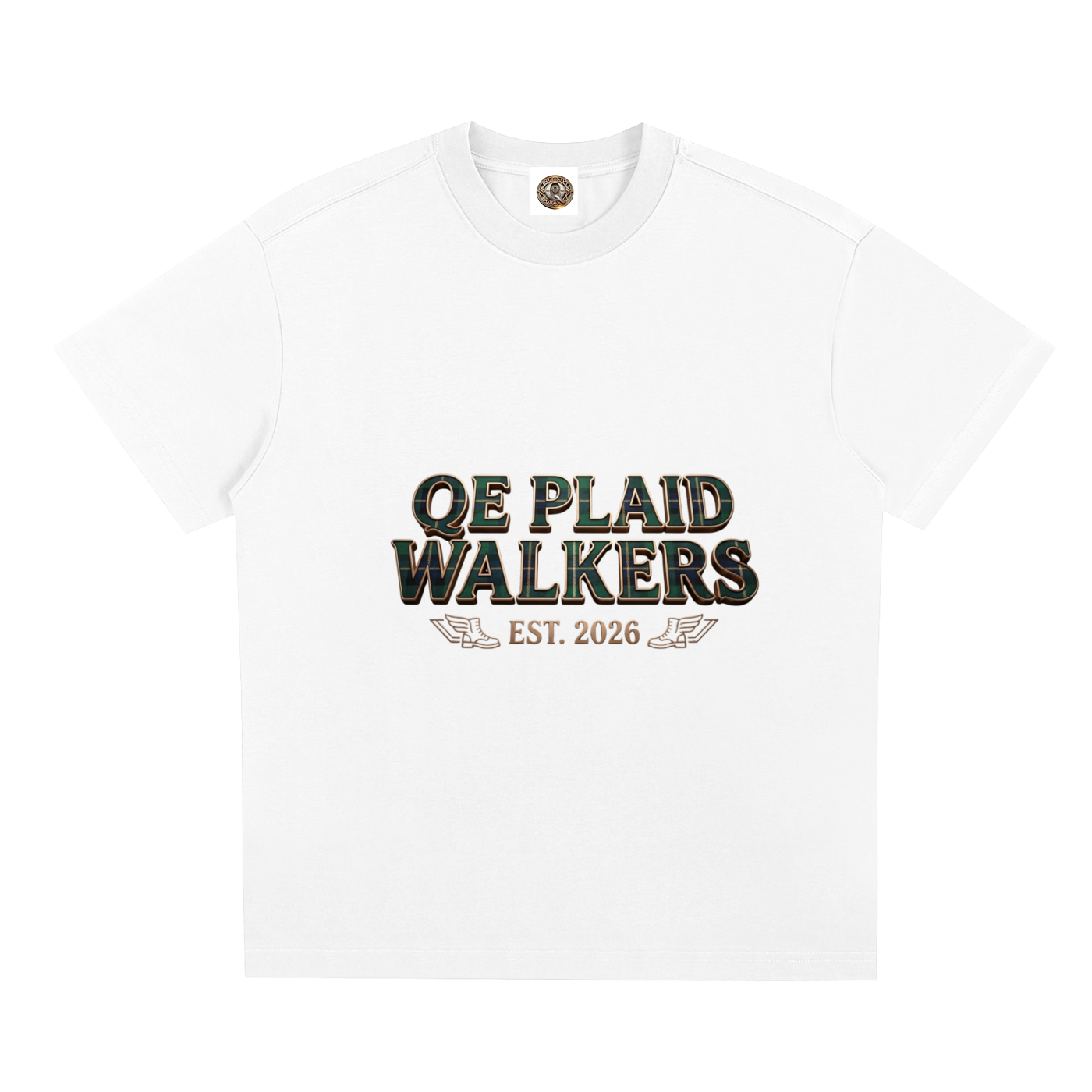 QE Plaid Walkers Quick-Dry Cooling T-Shirt