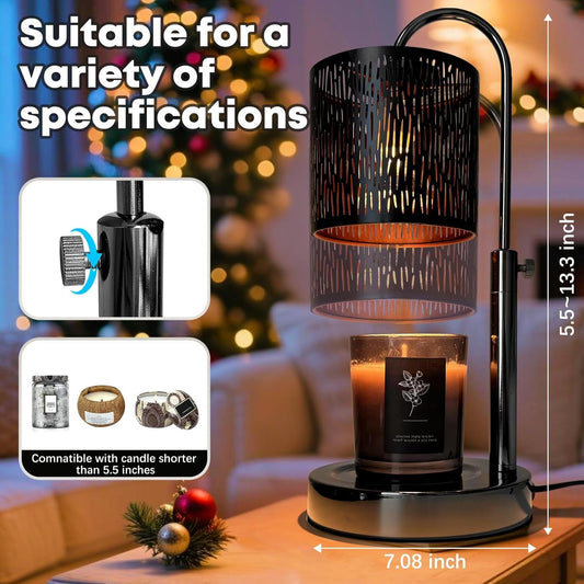 Electronic Candlelight Warmer Lamp With Timer Dimmer