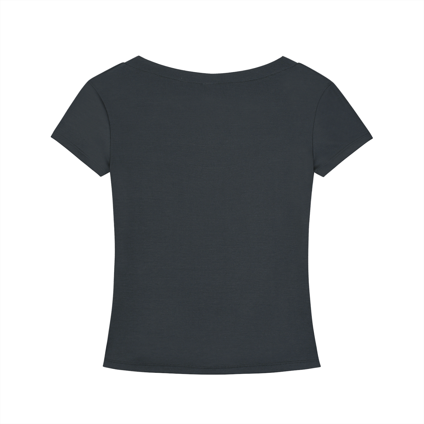 QE Muffins Tencel Slim Fit V-Neck T-Shirt