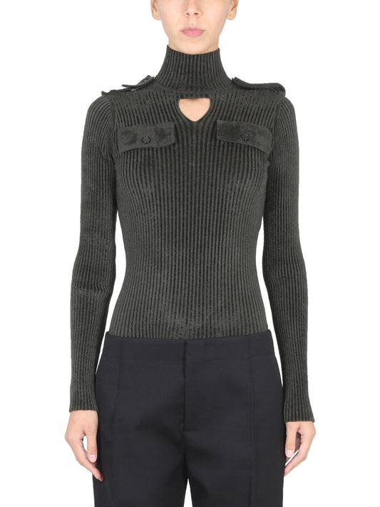 Bottega Veneta Women Maglia Military