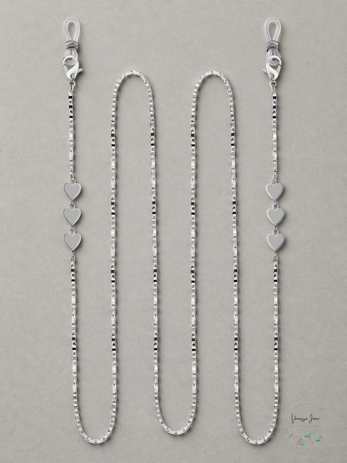And Now This Mariner Link Heart 25Inches Glasses Chain in Silver