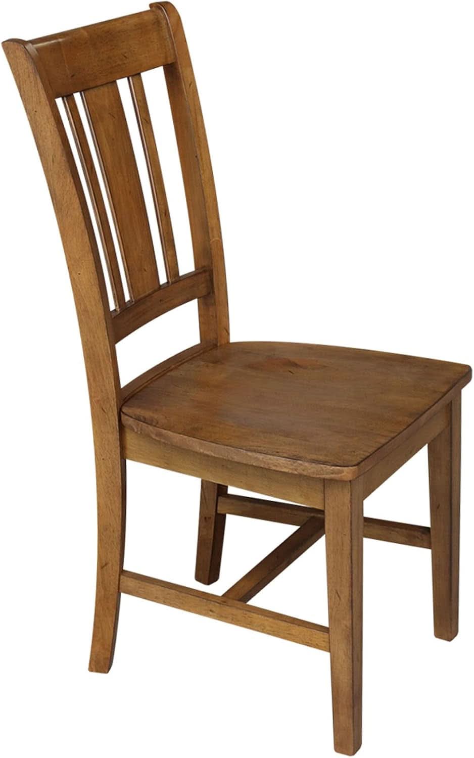 International Concepts San Remo Pecan Parawood Dining Chair