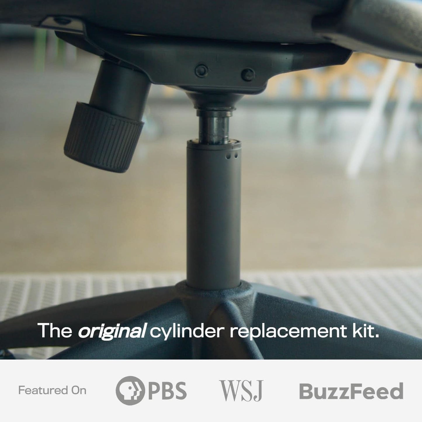 Office Chair Cylinder Replacement With Removal Tool Black