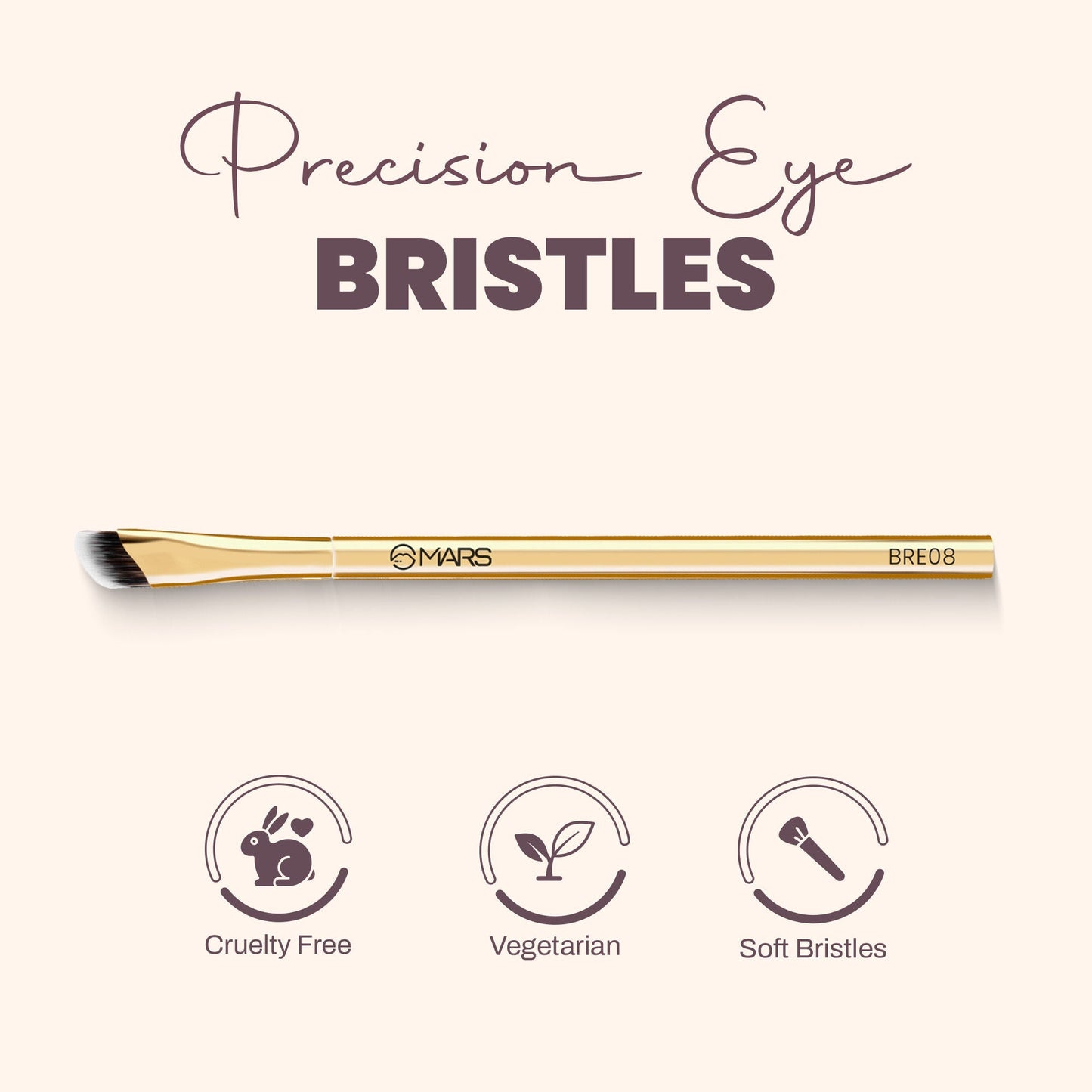 MARS Cosmetics Artist'S Arsenal Precision Eye Brush - Golden