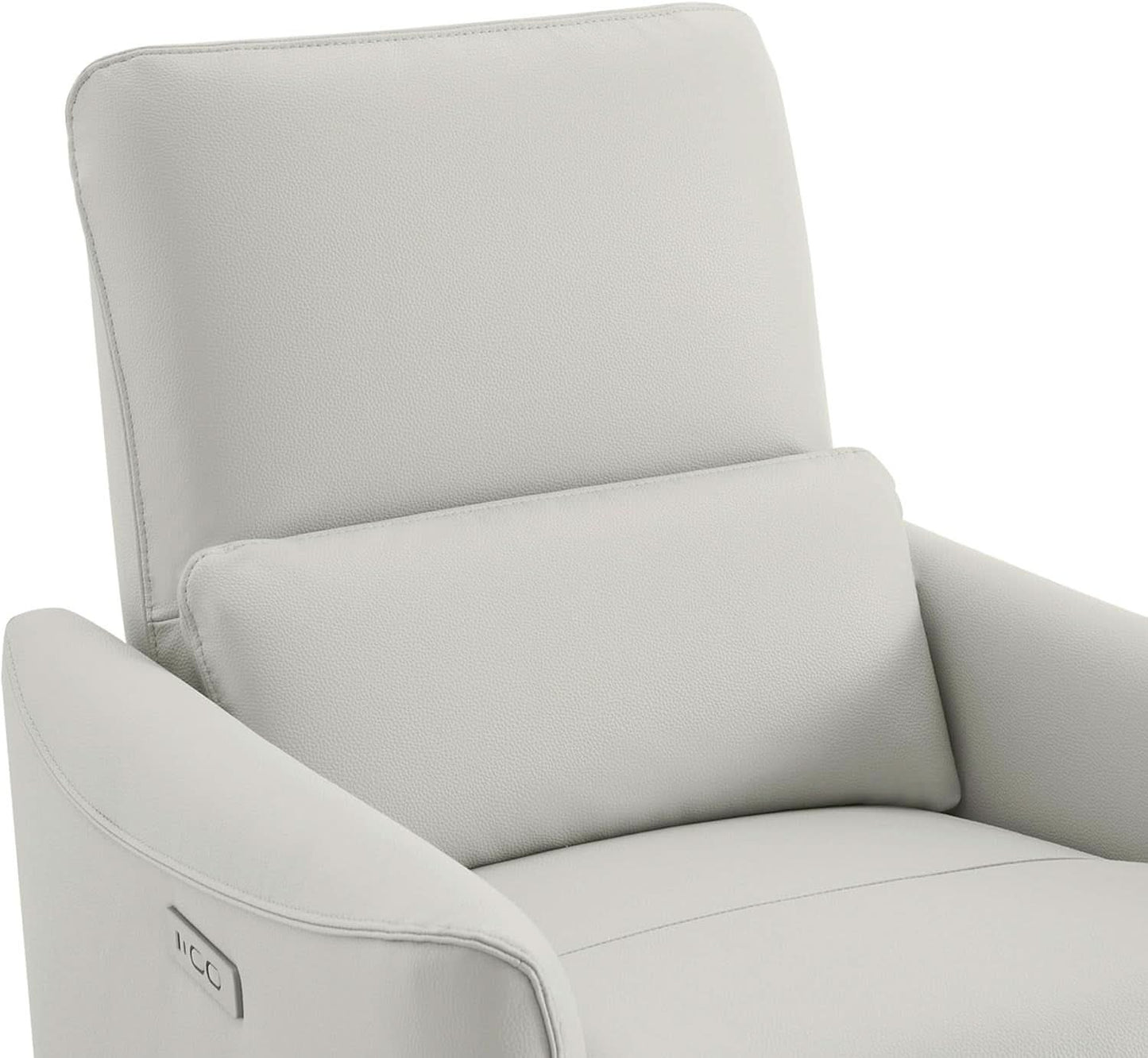 Cream Power Recliner Chair With USB Charging Lumbar Support