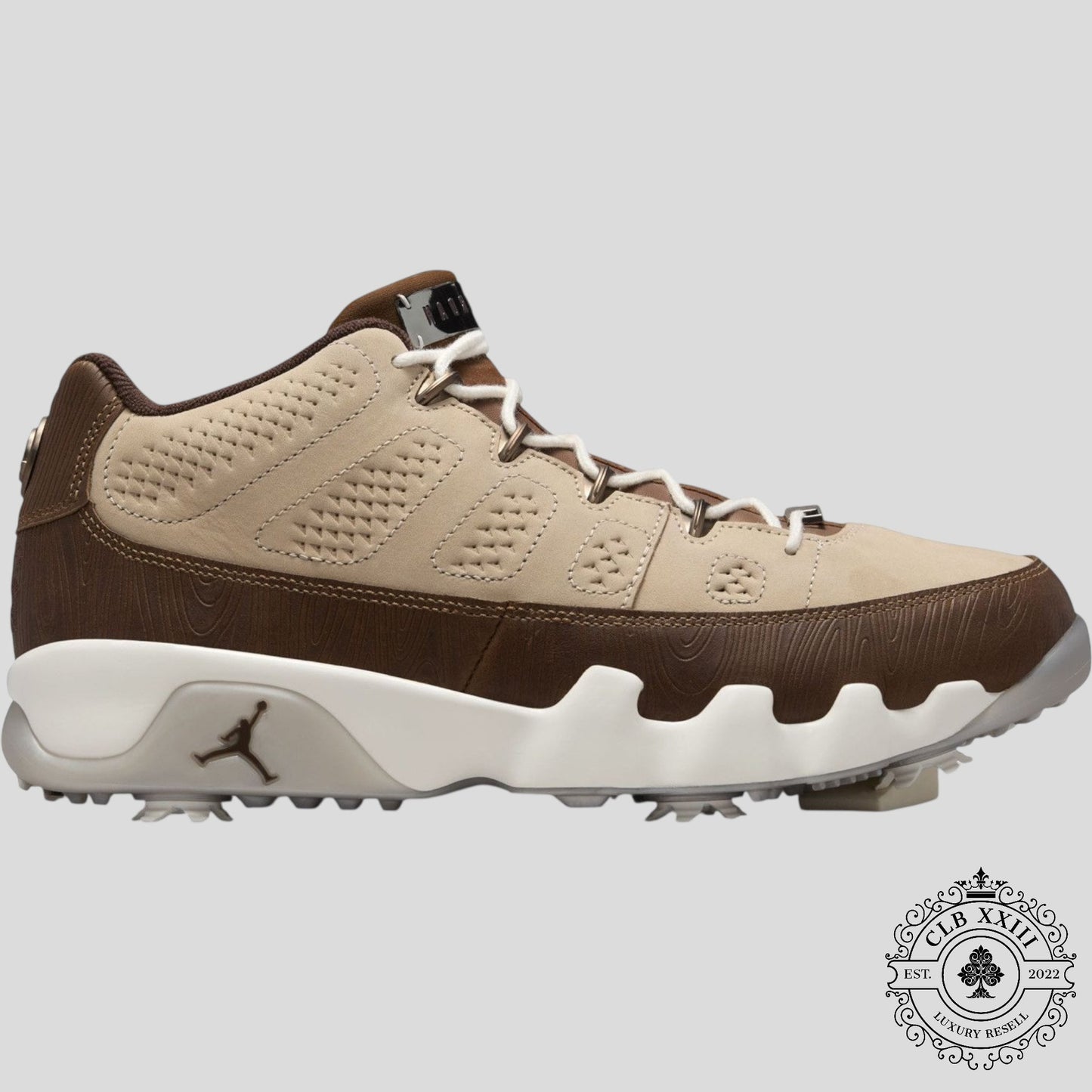 Air Jordan 9 Retro Low Golf Happy Life Wood Woodgrain