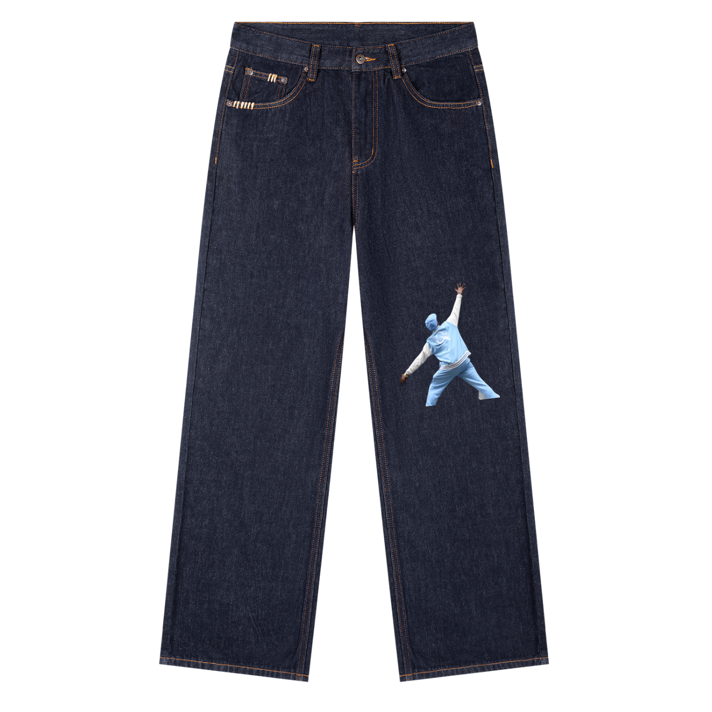 QE Reemo Heavyweight Straight Leg Denim Jeans