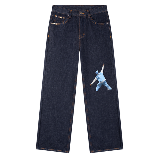 QE Reemo Heavyweight Straight Leg Denim Jeans