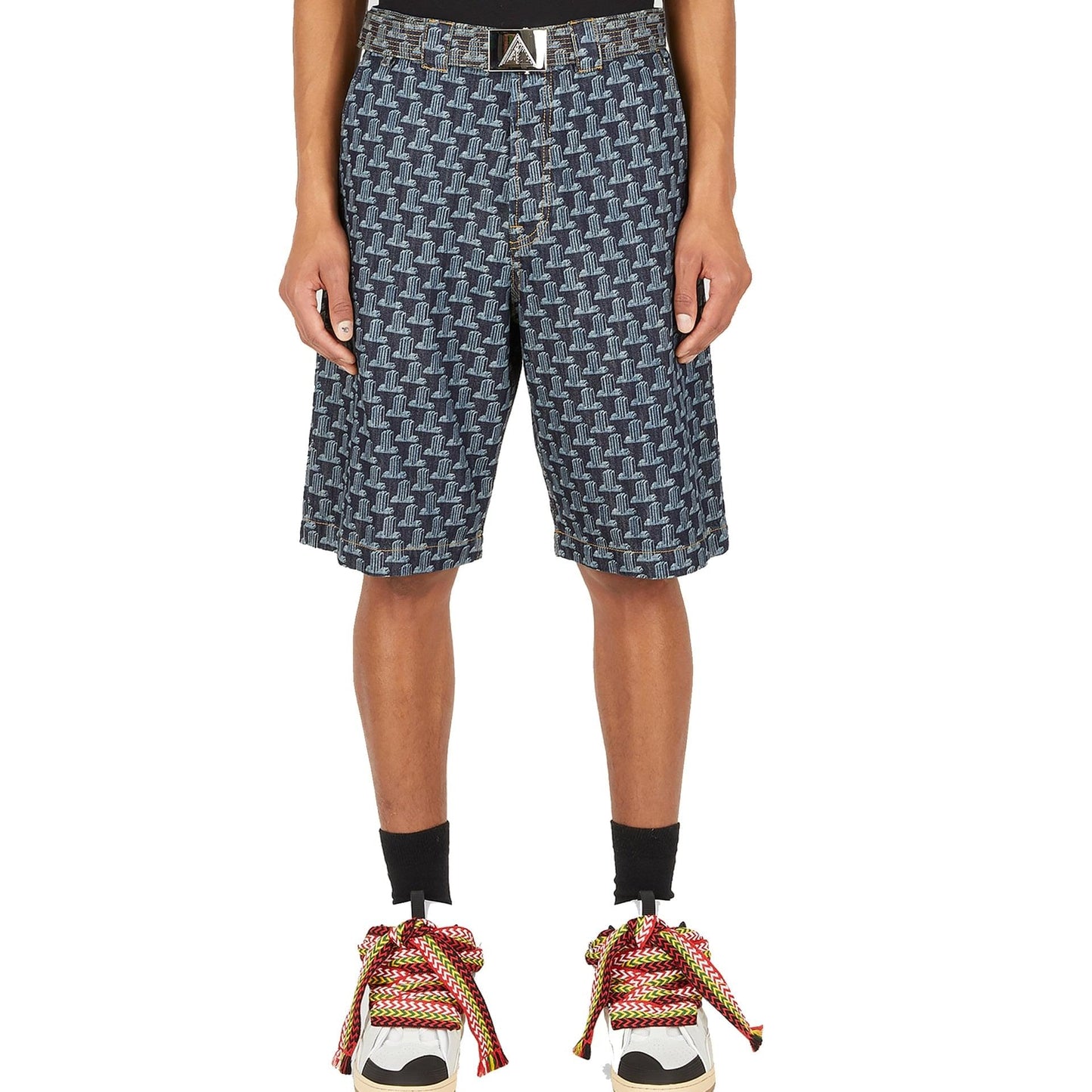 Lanvin Column Monogram Shorts Men