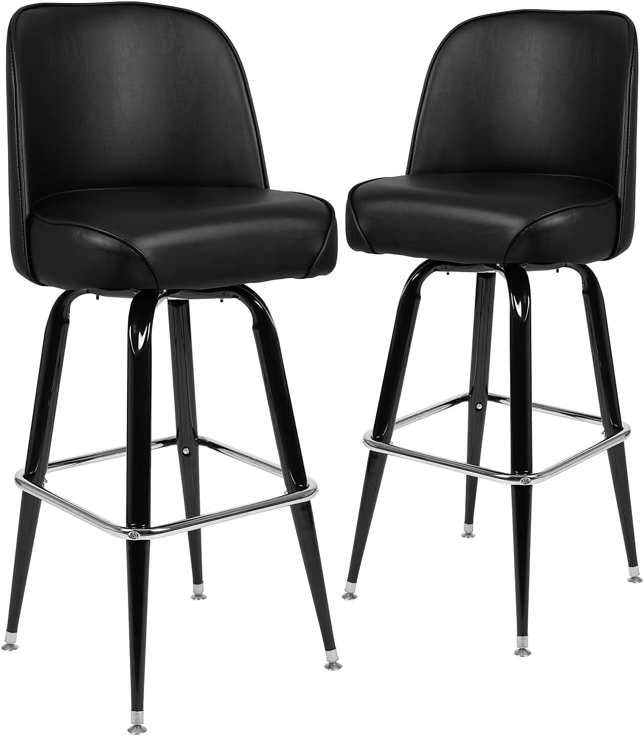 Swivel Bucket Seat Metal Barstools for Stylish Dining