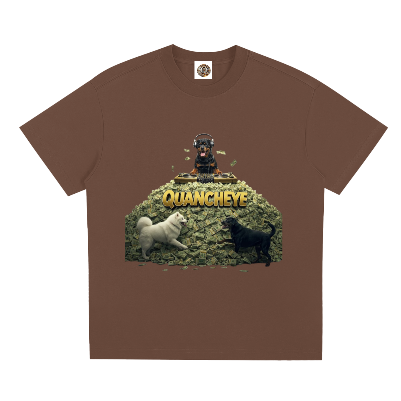 QE Quancheye DJ Dog Quick-Dry Cooling T-Shirt