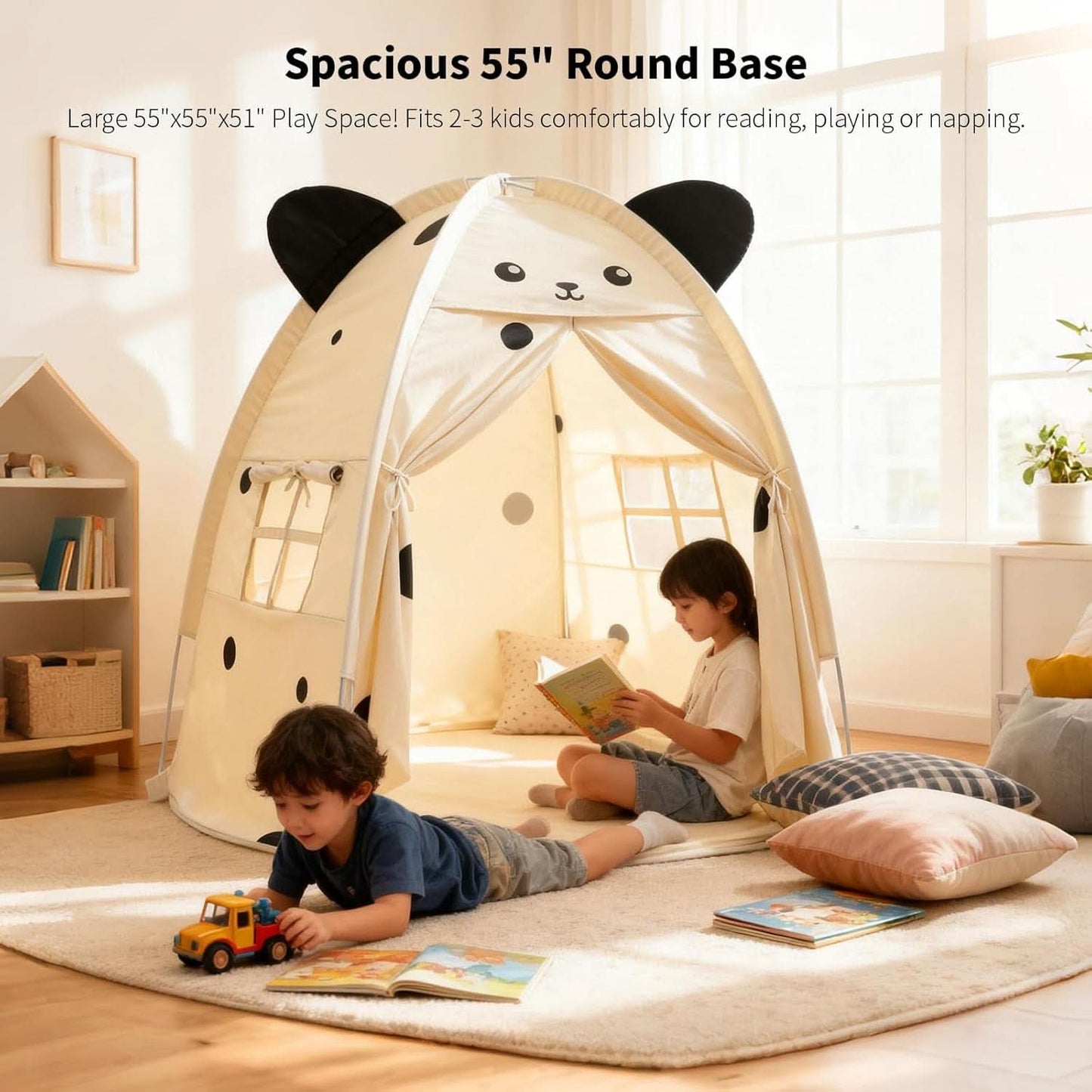 Kids Play Tent 55Inch Peach Premium Quality Indoors