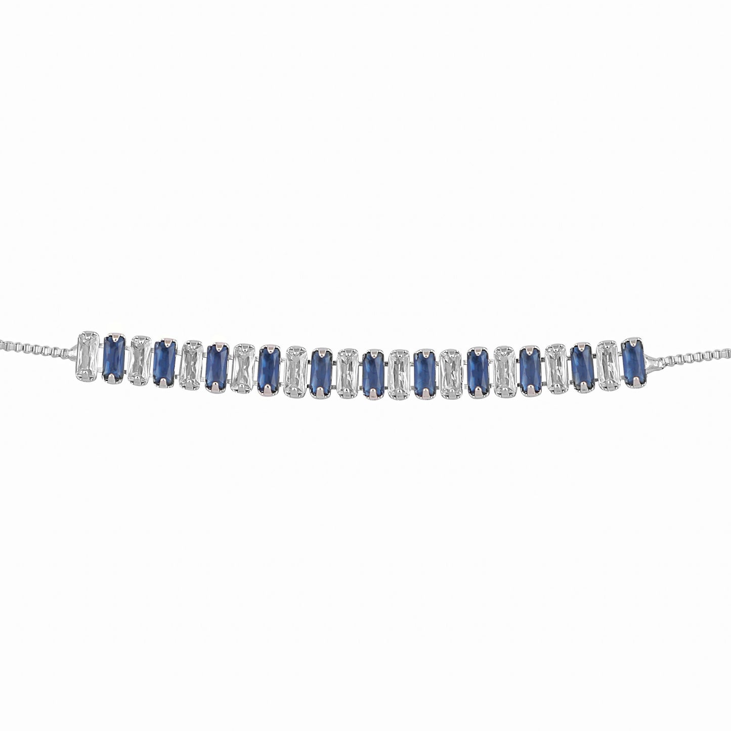 Nuyug Blue Emerald Radiance Anti Tarnish Bracelet