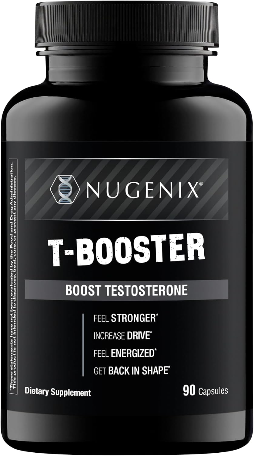Nugenix T-Boost Free Testosterone Booster for Men, 90 Capsules