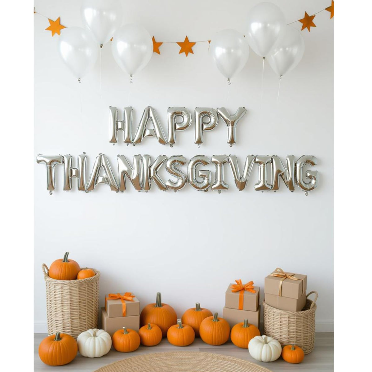 VHUWE Happy Thanksgiving Balloon Banner, 16-Inch