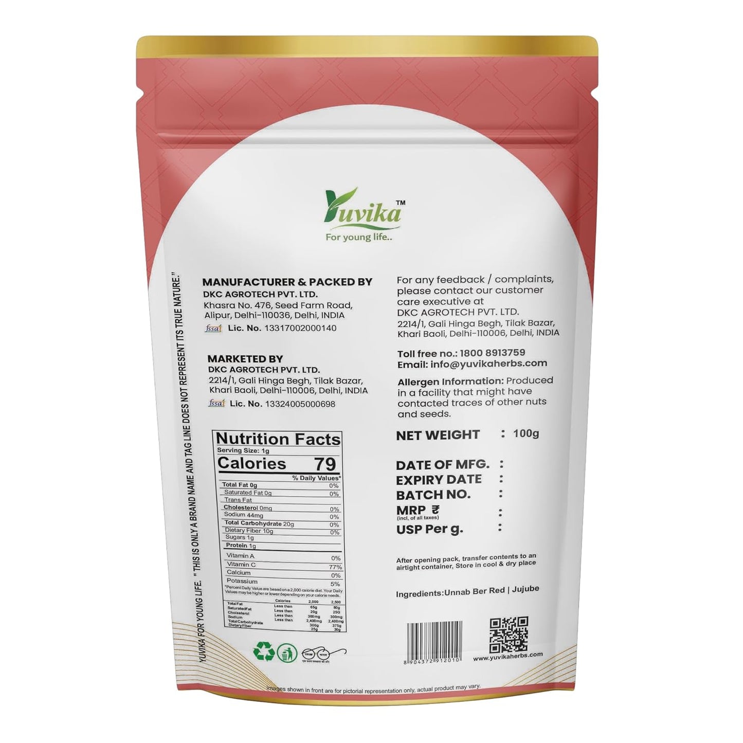 Yuvika Unnab Ber Red - Zizyphus Sativa Gaetn - Jujebe