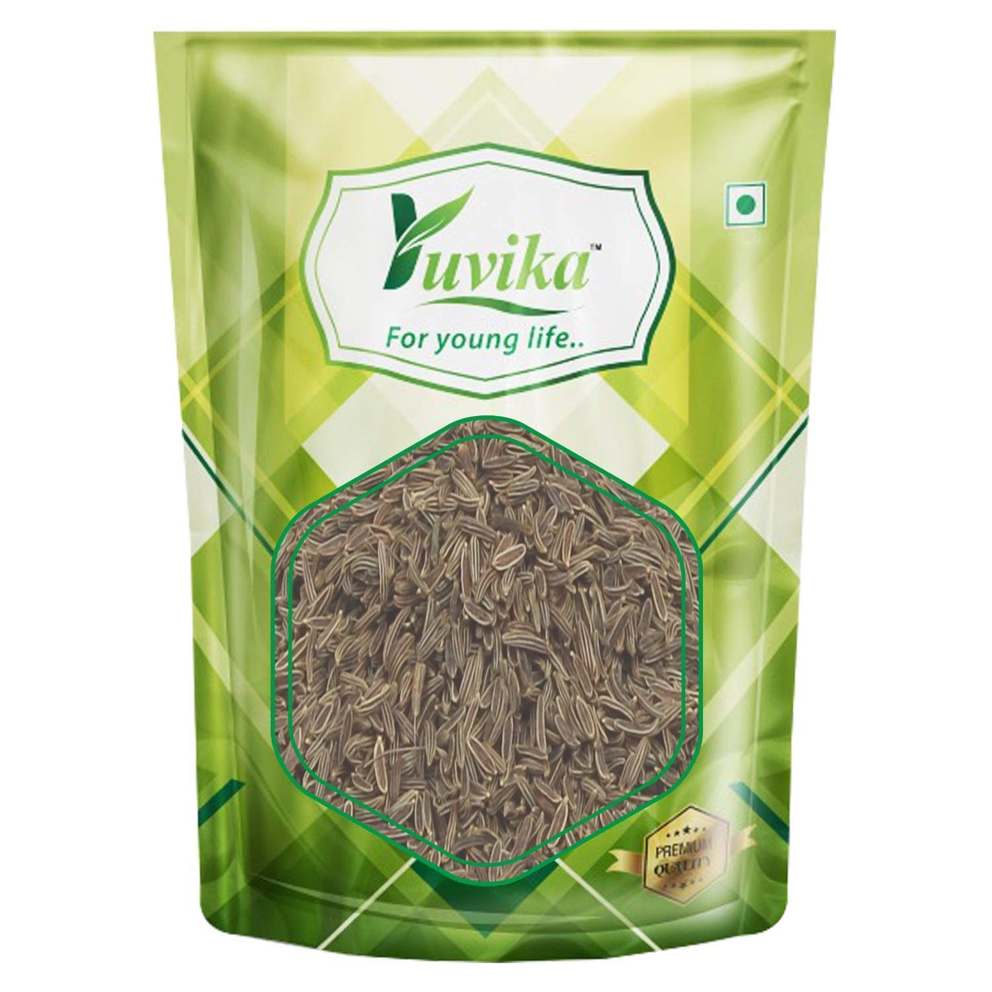 Yuvika Shahi Jeera | Jeera Kala Asli - Centratherum Anthelminticum - Green Cumin