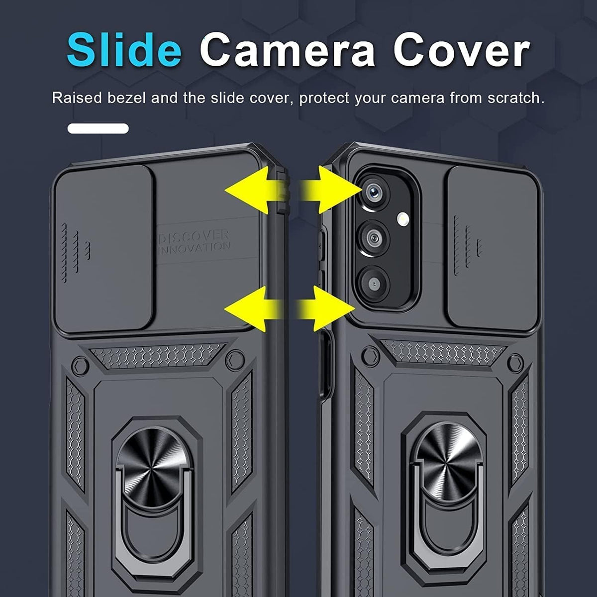 Samsung Galaxy S24 Shockproof Case with Kickstand, Black