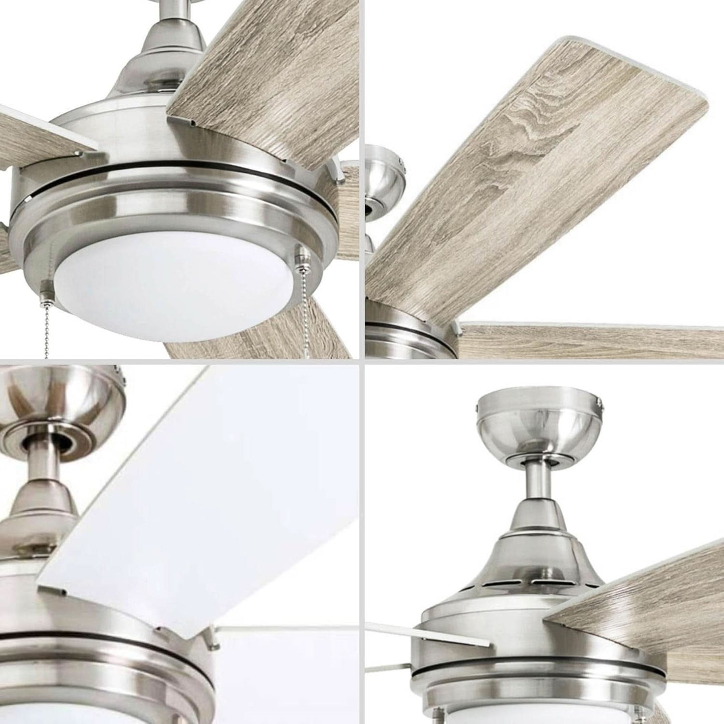 Ventnor 52 Inch Indoor Ceiling Fan LED Light For Rooms