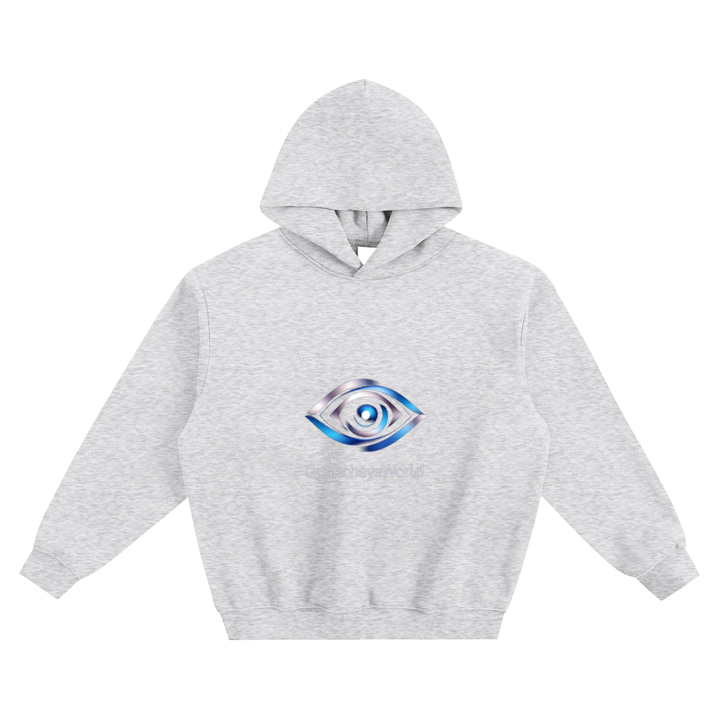 QE Quancheye World Fleeced Boxy Hoodie