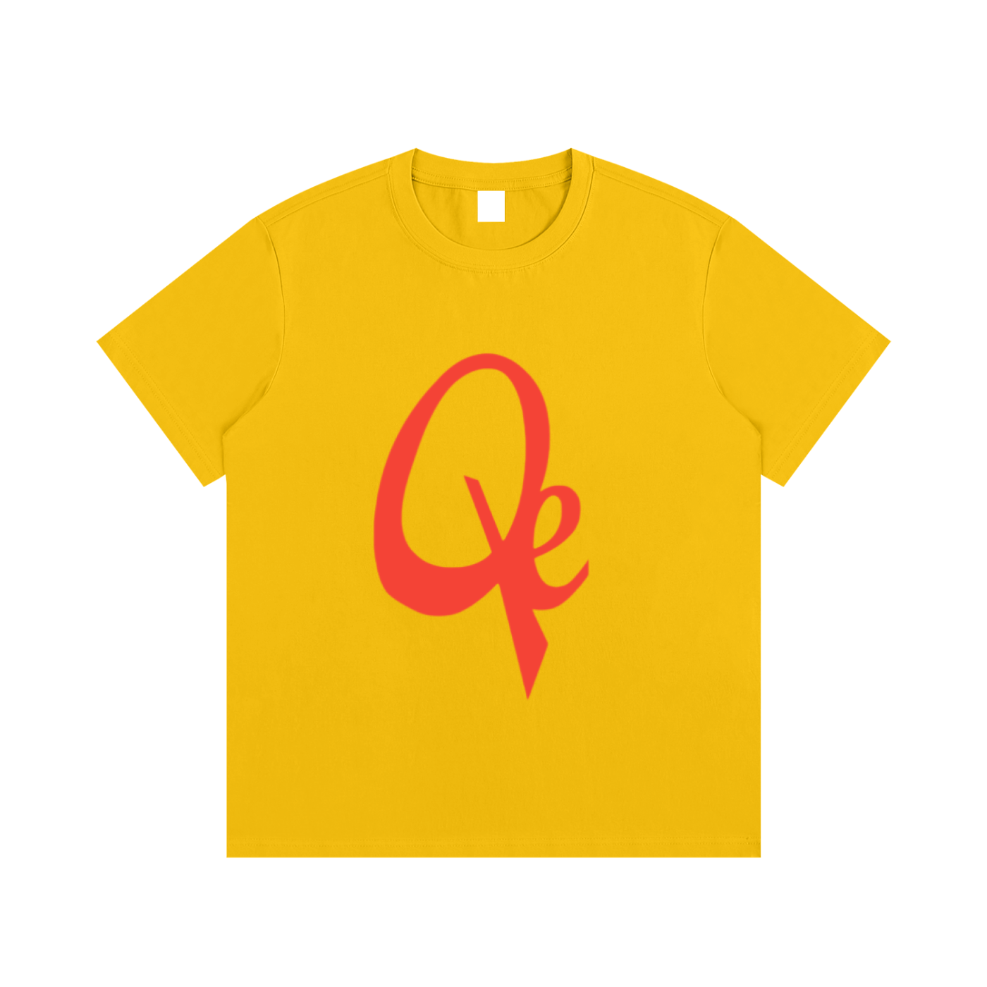 QE Orange Logo Essential Cotton T-Shirt